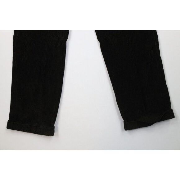 Vintage 90s Nautica Mens 36x34 Faded Heavy Wide Leg Corduroy Chino Pants Green - Picture 12 of 13